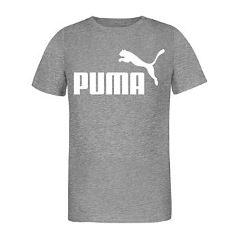Puma Big Boys Crew Neck Short Sleeve Graphic T-Shirt