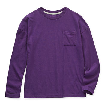 Thereabouts Little & Big Boys Crew Neck Long Sleeve T-Shirt