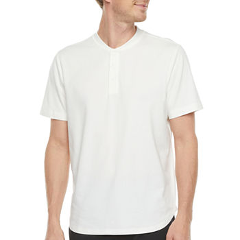 Stylus Mens Short Sleeve Regular Fit Henley Shirt