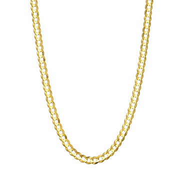 14K Yellow Gold 3.6 MM Curb Necklace