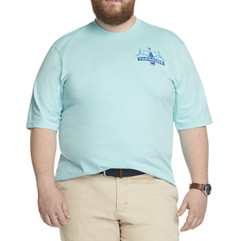 IZOD Big and Tall Mens Crew Neck Short Sleeve Regular Fit Graphic T-Shirt