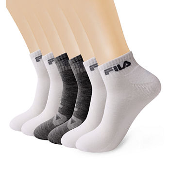 Fila Mens 6 Pair Low Cut Socks