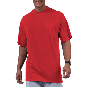 Champion Big and Tall Mens Crew Neck Short Sleeve Pocket T-Shirt