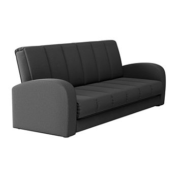 Sorkin Curved Slope-Arm Convertible Sofa