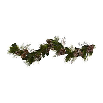 Nearly Natural 6’ Pinecone And Pine Artificial Indoor Christmas Garland