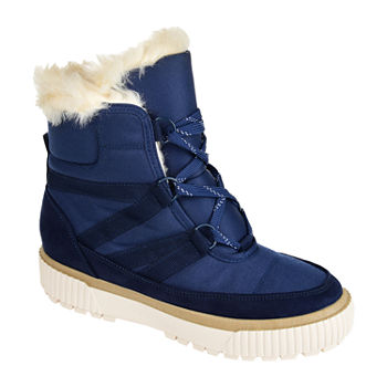 Journee Collection Womens Slope Block Heel Winter Boots