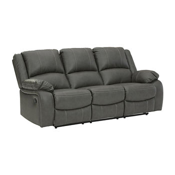 Signature Design by Ashley Calon Living Room Collection Pad-Arm Reclining Sofa