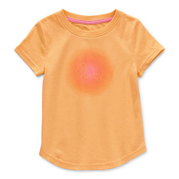 Xersion Toddler Girls Crew Neck Short Sleeve Graphic T-Shirt