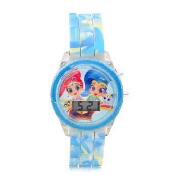 Shimmer And Shine Girls Digital Blue Strap Watch Sns4070jc
