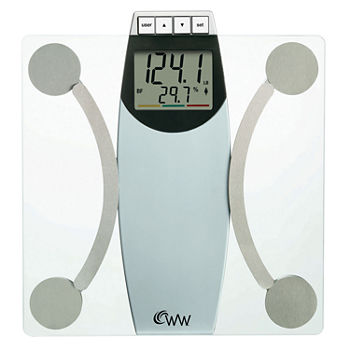 Weight Watchers® 2" LCD Glass Body Analysis Scale
