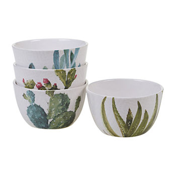 Certified International Cactus Verde 4-pc. Earthenware Ice Cream Bowl