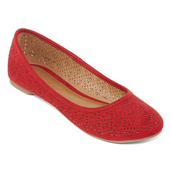 Ballet Flats Red Women's Flats & Loafers for Shoes - JCPenney