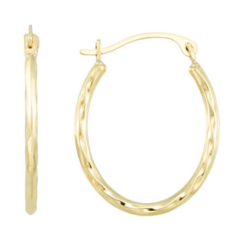 18K Gold 20.2mm Hoop Earrings