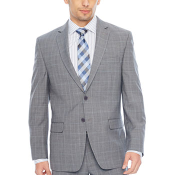 Collection By Michael Strahan Mens Checked Classic Fit Suit Jacket