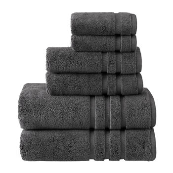 Welhome Charcoal Infused 6-pc. Quick Dry Bath Towel Set