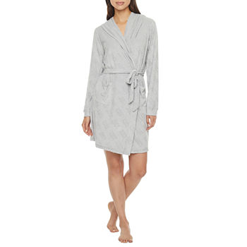 Juicy By Juicy Couture Womens Long Sleeve Short Length Robe