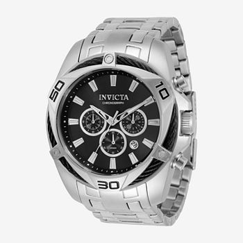 Invicta Bolt Mens Chronograph Silver Tone Stainless Steel Bracelet Watch 32372
