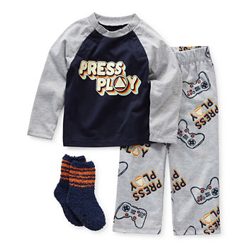 Thereabouts Adaptive Toddler Boys 2-pc. Pant Pajama Set