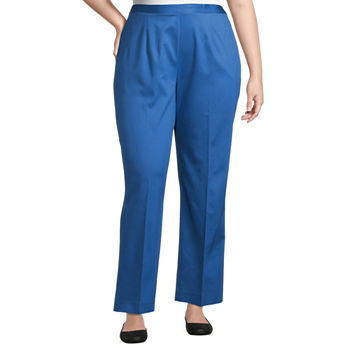 Alfred Dunner High Impact Womens Straight Pull-On Pants