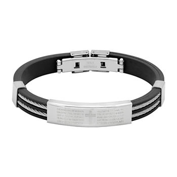 Steeltime Stainless Steel 8 Inch Solid Id Bracelet