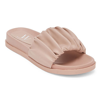 Worthington Womens Ginser Slide Sandals