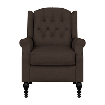 Pushback Tufted Roll Arm Recliner