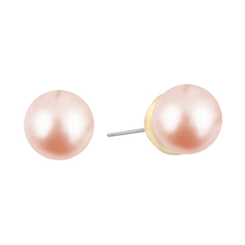 Monet Jewelry Simulated Pearl 10mm Ball Stud Earrings