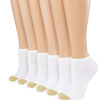 Gold Toe 6 Pair No Show Socks Womens