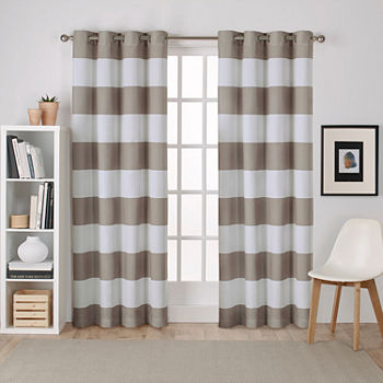 Exclusive Home Curtains Surfside Light-Filtering Grommet Top Set of 2 Curtain Panel