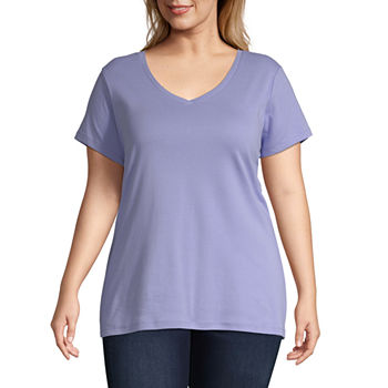 Plus Size Purple Tops for Women - JCPenney