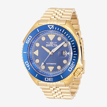 Invicta Pro Diver Mens Automatic Gold Tone Stainless Steel Bracelet Watch 30420
