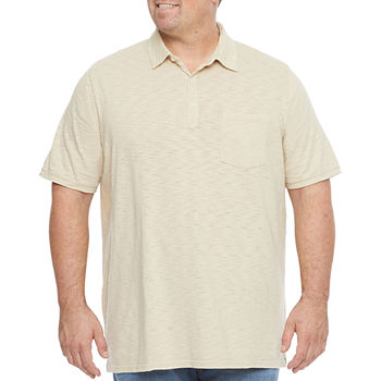 Mutual Weave Big and Tall Mens Regular Fit Short Sleeve Pocket Polo Shirt