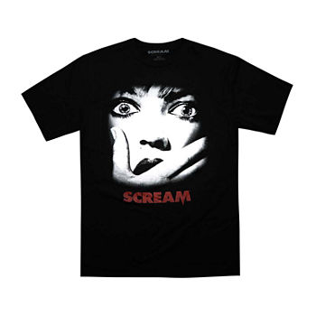Scream Big and Tall Mens Crew Neck Short Sleeve Regular Fit Graphic T-Shirt