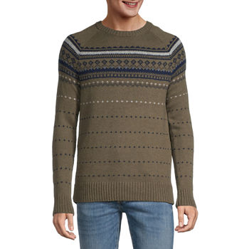 St. John's Bay Crew Neck Long Sleeve Pullover Sweater