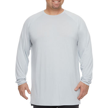 Xersion Big and Tall Mens Crew Neck Long Sleeve T-Shirt