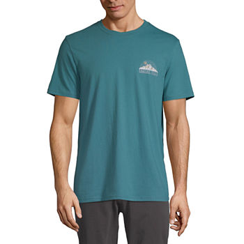 St. John's Bay Outdoor Mens Crew Neck Short Sleeve Regular Fit Graphic T-Shirt