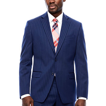 Collection by Michael Strahan  Mens Striped Classic Fit Suit Jacket
