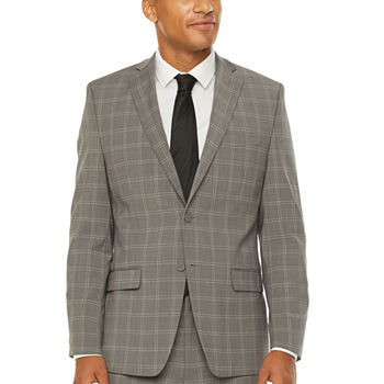 Collection by Michael Strahan  Mens Windowpane Stretch Fabric Classic Fit Suit Jacket