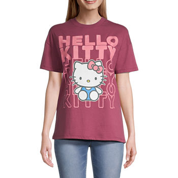 Hello Kitty Juniors Womens Boyfriend Graphic T-Shirt