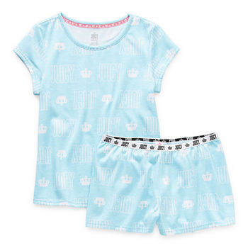 Juicy By Juicy Couture Juicy Spring Short Set Little & Big Girls 2-pc. Shorts Pajama Set