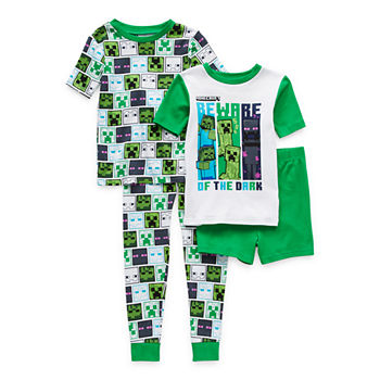 Little & Big Girls 4-pc. Minecraft Pajama Set