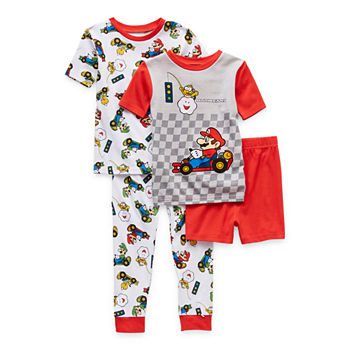 Mario Kart Little & Big Boys 4-pc. Pajama Set