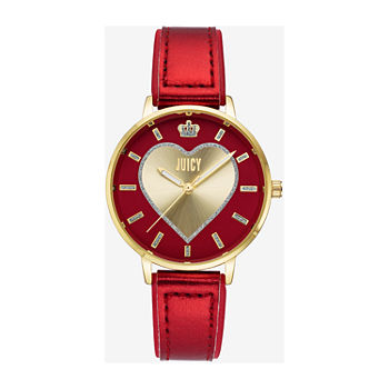 Juicy By Juicy Couture Womens Red Bracelet Watch Jc/5030gprd