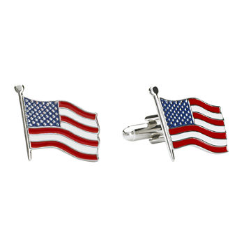 American Flag Cuff Links