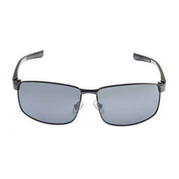 Dockers Mens Polarized Full Frame Rectangular Sunglasses