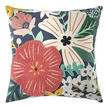 Home Expressions Floral Square Throw Pillow