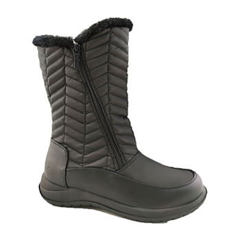 Totes Womens Jodi Waterproof Insulated Winter Boots Flat Heel Wide Width