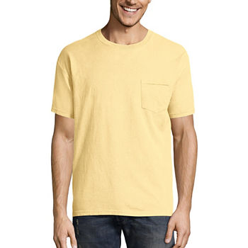 Hanes Men's ComfortWash Garment-Dyed Short Sleeve Tee with Pocket