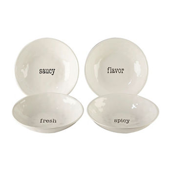 Certified International Just Words 4-pc. Ceramic Soup Bowl