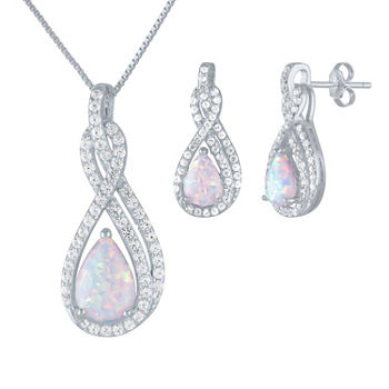 2-pc. Lab-Created Opal Sterling Silver Jewelry Set